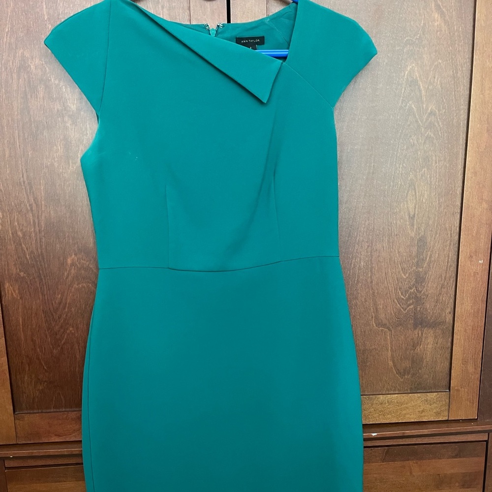 Teal Work dress (right above knee)